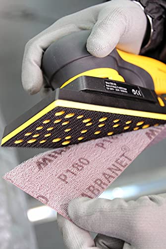 Mirka Abranet Netz-Schleifstreifen 81x133 mm Klett / Korn P180 / 50 Stk / zum Schleifen von Holz, Sp