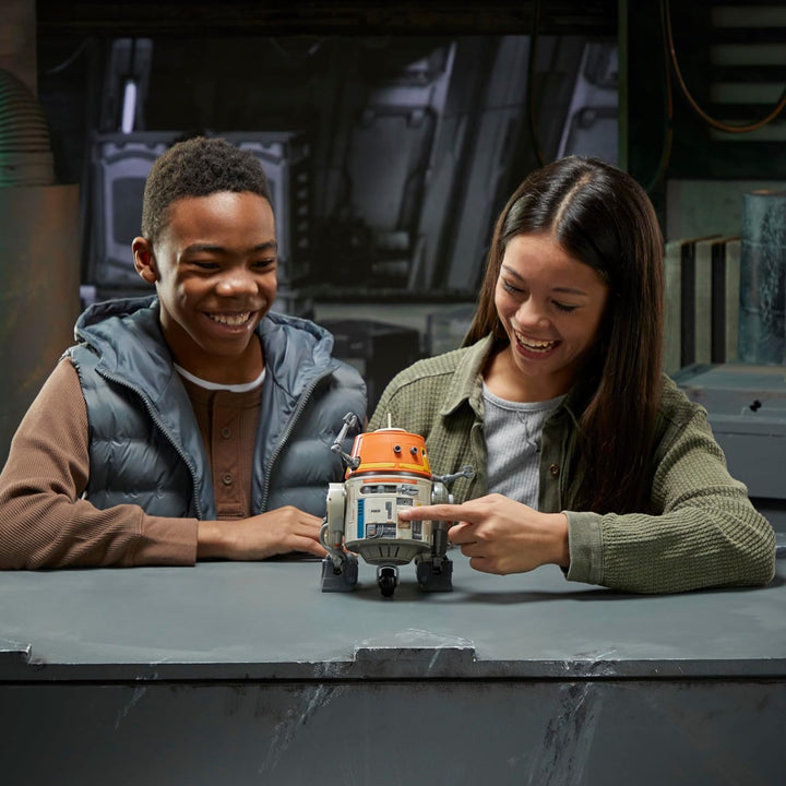 Star Wars Chatter Back Chopper, animatronisches Spielzeug für Kinder, 40+ Geräusch- und Bewegungskom