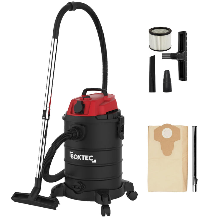 BOXTEC NTS 30 Industriesauger Nass-Trockensauger 30L Einschaltautomatik bis 2000W, mit Blasfunktion,