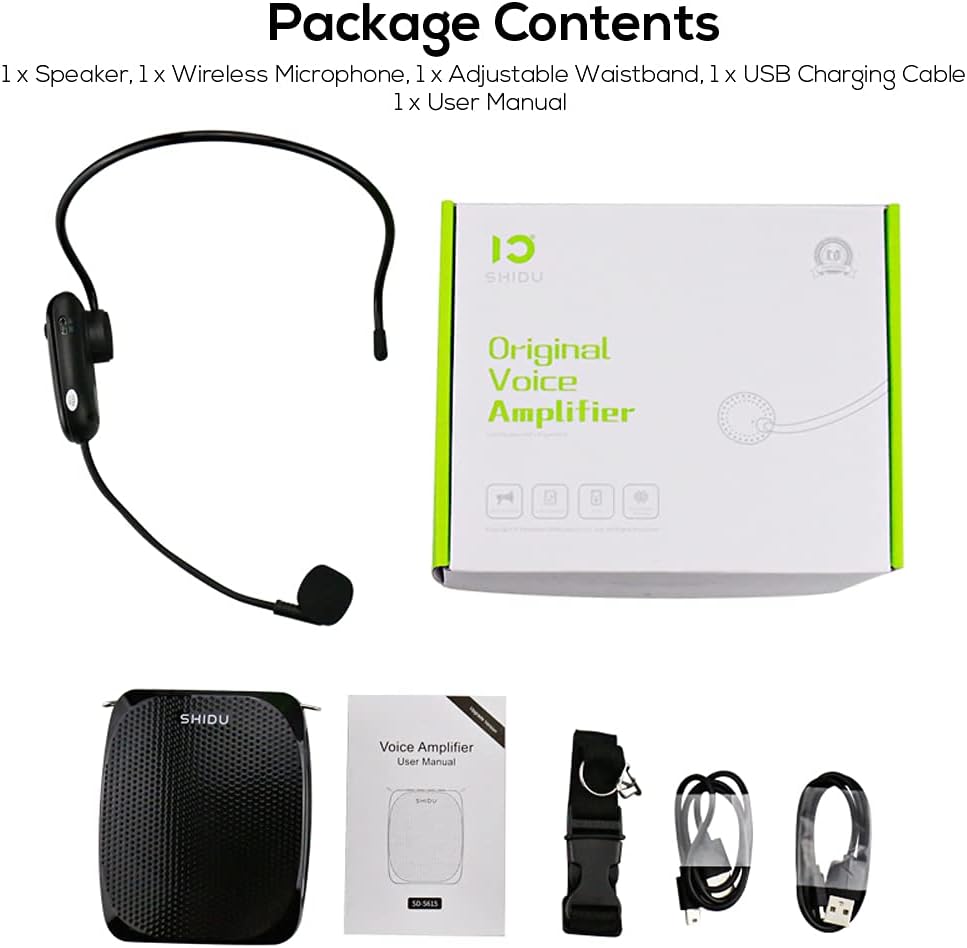 Sprachverstärker Drahtloser Kabellos Stimmverstärker Original shidu Voice Amplifier Pa System Lautsp