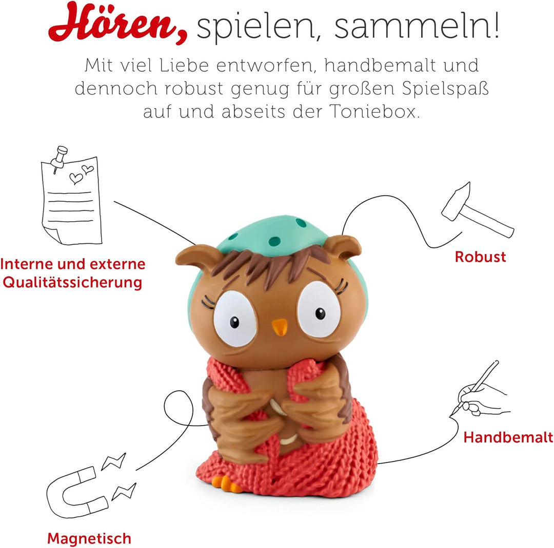 tonies Hörfiguren für Toniebox, Die Eule mit der Beule – Gute Nacht kleine Eule, Hörbuch mit Liedern