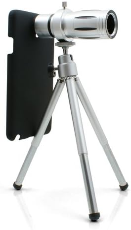 System-S Teleobjektiv Tele Objektiv & Stativ Tripod Halter Schutzhülle 21 mm 80° 12x Zoom für Samsun