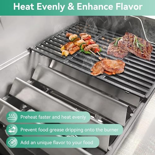 69787 Brenner & 7636 Flavorizer Bar für Weber Spirit 300 Spirit E310 S310 E320 S320 E330 S330 (Mit F