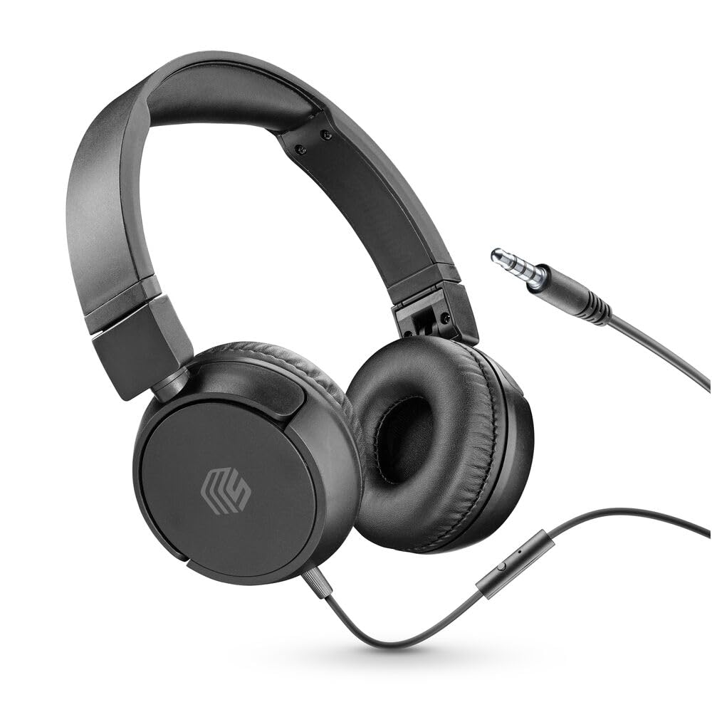 Music Sound | Bügelkopfhörer mit Kabel Over Ear Basic | On-Ear-Kopfhörer Faltbarer Kopfbügel mit 1,2