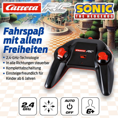 Carrera RC Team Sonic Racing - Sonic | Ferngesteuertes Auto | Rennboliden mit LED-Scheinwerfer | 27