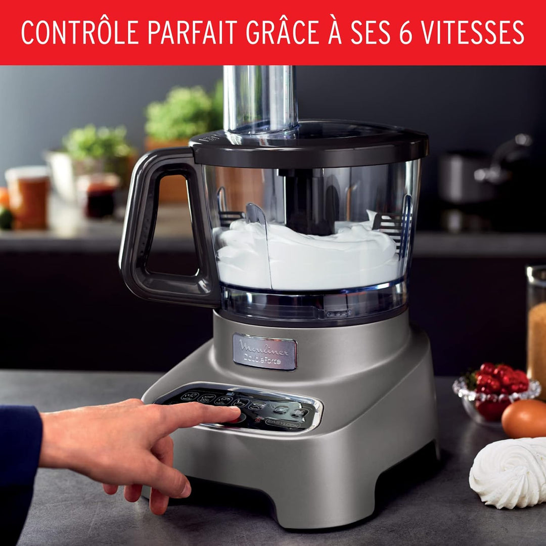 Moulinex Multifunktions-Küchenmaschine, Mixer für Smoothies und Shakes, 6 Geschwindigkeitsoptionen,