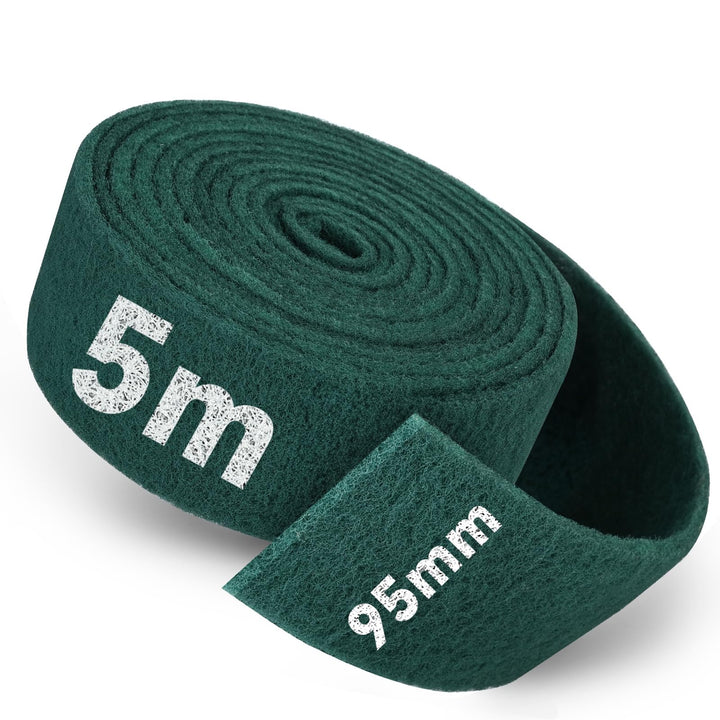 Schleifvlies Rolle 5 m x 95 mm Korn 800, Schleifpad/Schleiffleece für Holz, Edelstahl, Metall und Sc
