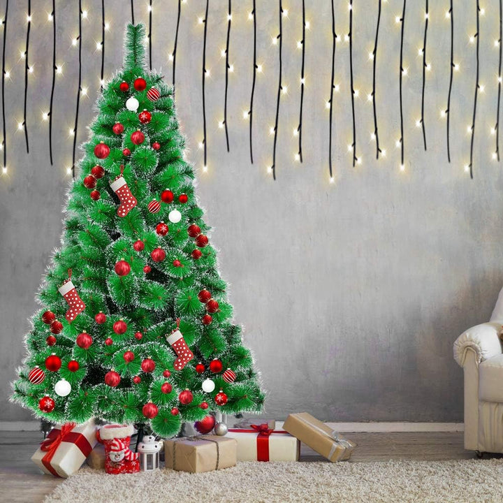 HENGMEI PVC Weihnachtsbaum Tannenbaum Christbaum Grün künstlicher mit Metallständer ca. Spitzen Lena
