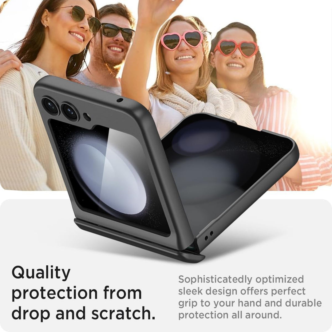 Miimall Kompatibel mit Samsung Galaxy Z Flip 5 Hülle mit Scharnierschutz Magnetischer [Externer Bild