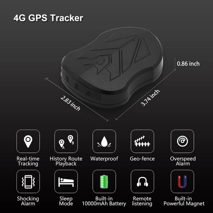 SinoTrack 4G Auto GPS Tracker, ST-915L GPS Tracker für Fahrzeuge, Echtzeit-Ortungsgerät, wasserdicht