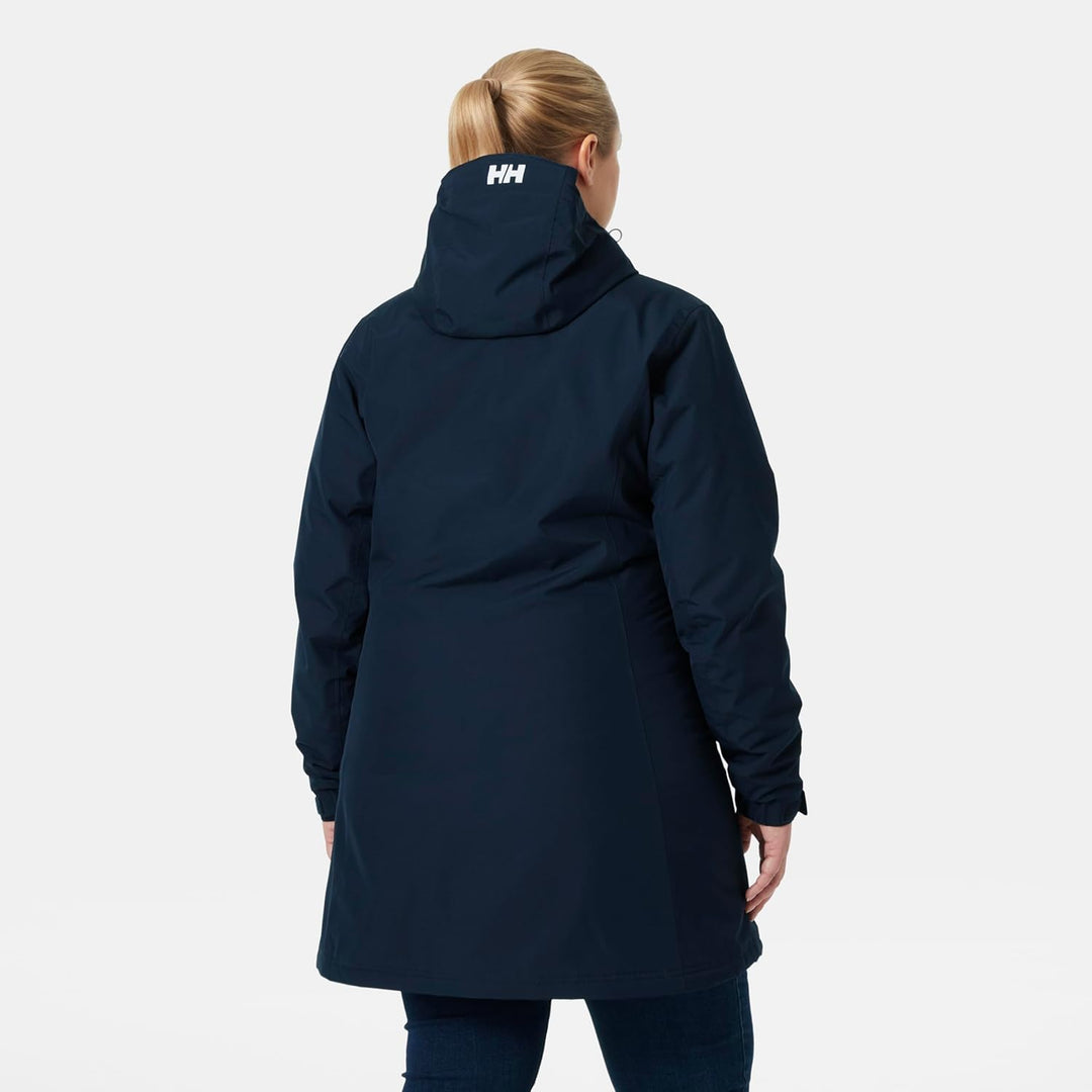 Helly Hansen Damen Belfast Langer Winterjacke, Marineblau