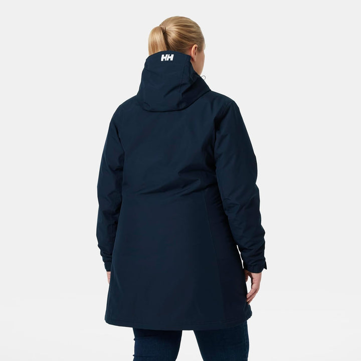 Helly Hansen Damen Belfast Langer Winterjacke, Marineblau