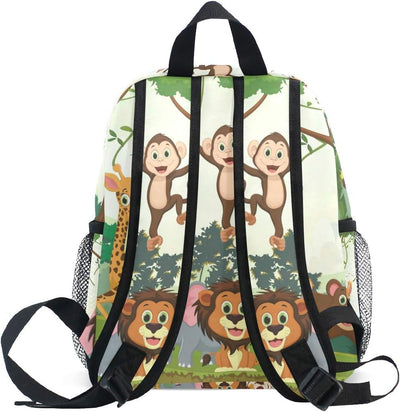 Kinderrucksack Jungle Animals Kindergarten Kindergartentasche für Kleinkinder Mädchen Jungen