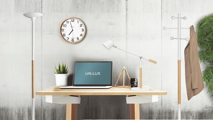 UNILUX Garderobenständer ACCESS, 175 cm, mit Schirmständer, weiss und buche Schwarz, Schwarz