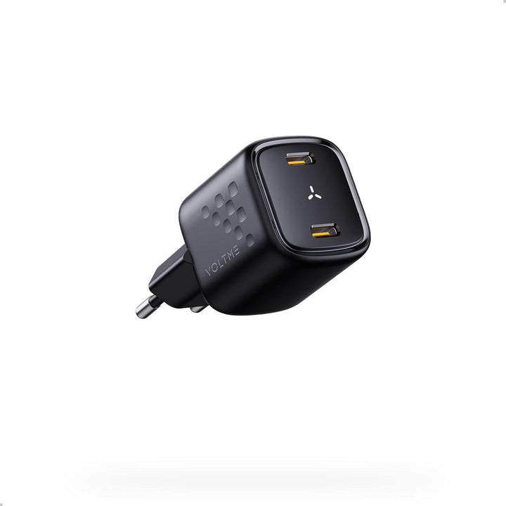 VOLTME USB C Ladegerät, 30W GaN Schnellladung mit PD3.0 QC3.0 PPS, Kompakt Doppel Netzteile kompatib