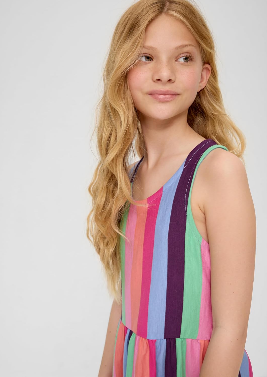 s.Oliver Kleid mit Streifen, Rosa