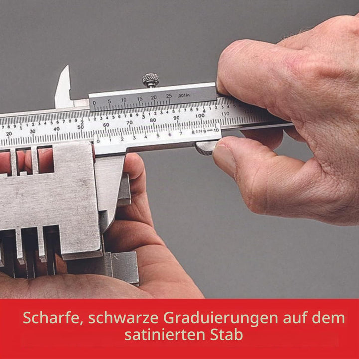 Starrett 125MEA-6/150 Messschieber, Edelstahl, 0-6"/0-150 mm Bereich, 0,001"/0,02 mm Auflösung