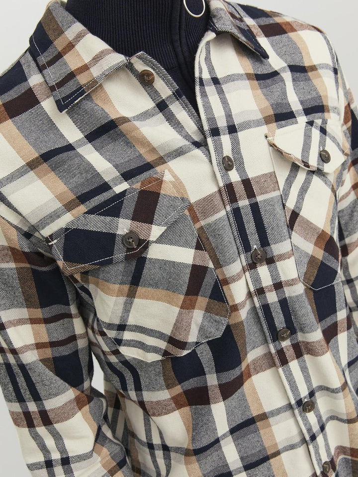 JACK & JONES Male Overshirt Slim Fit Overshirt M Cloud Dancer, M Cloud Dancer