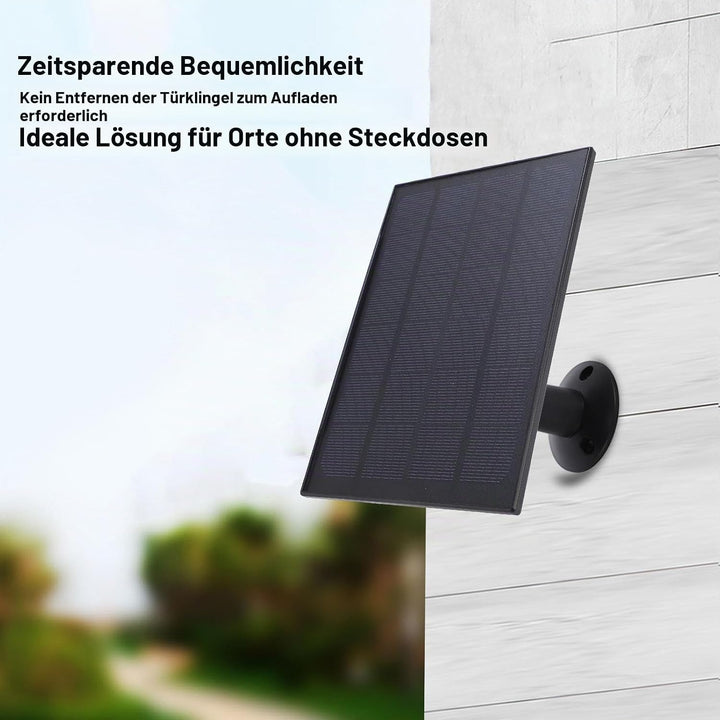 8W Solar Panel für Vogel Feeder Kamera, 2 in 1 Verbessertes, Wetterfest 360 Grad Einstellbares USB C