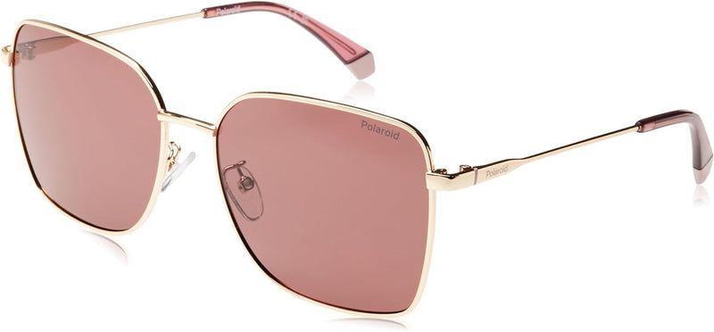 Polaroid Unisex Sonnenbrille PLD 4158/G/S/X 58/16/145 Damen Sunglasses, NOA/KL Gold BURGNDY, 58