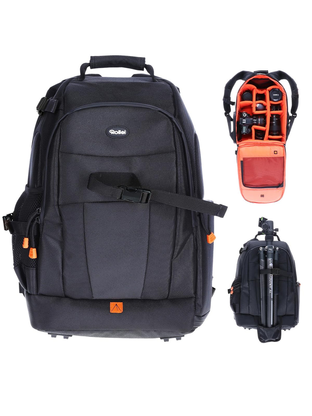 Rollei 20290 Fotoliner Fotorucksack M I grosser Kamerarucksack I Daypack I inkl. Laptop-Fach, Regens