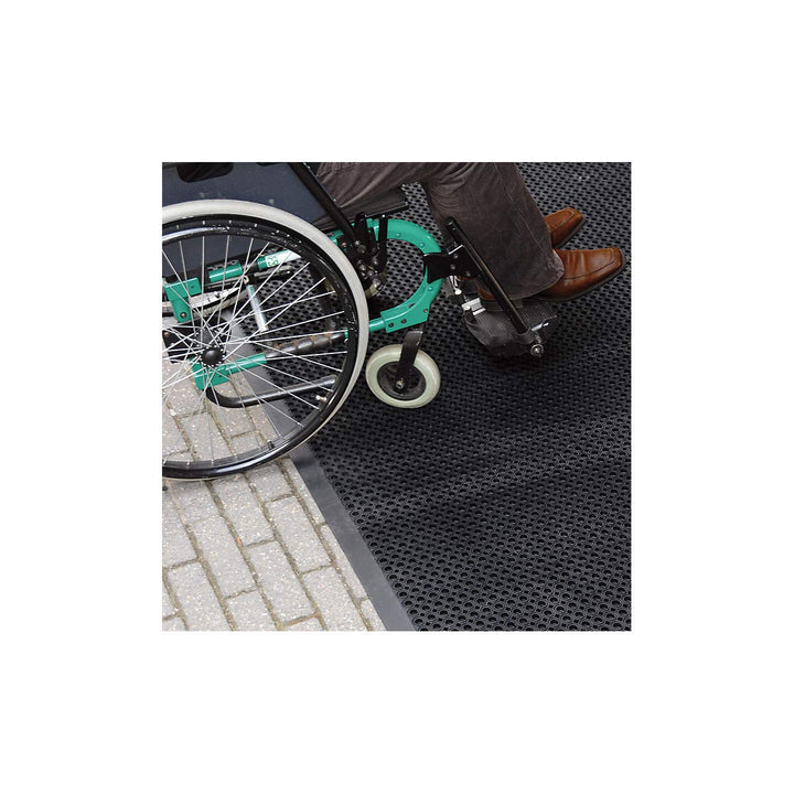Notrax Mats for Professional Use Oct-O-Flex Abgeschrägte Outdoor Gummimatte, Schwarz, 1 Schwarz/Oran
