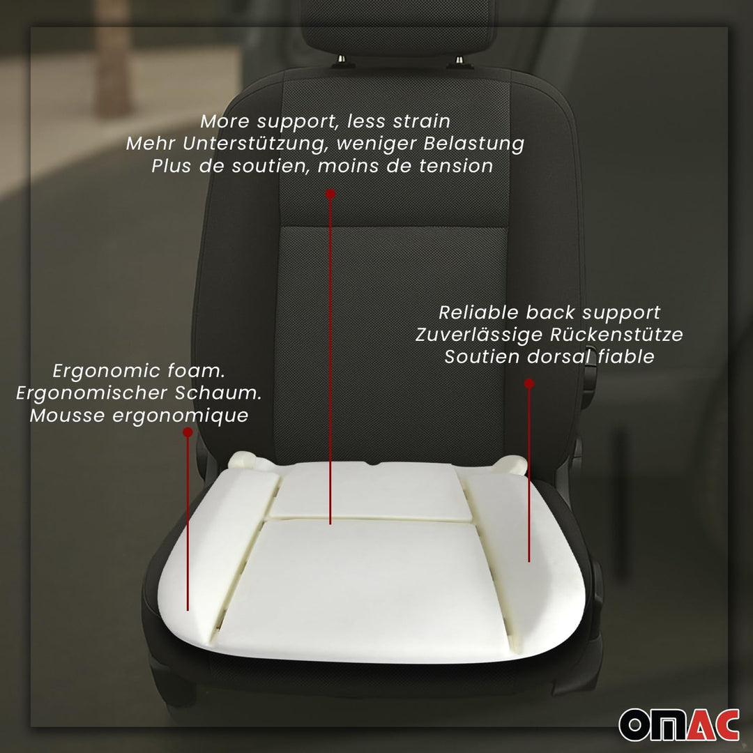 OMAC Sitzpolster Schaumstoff Kompatibel mit FIAT Ducato 2006-2014 Auto Schaumpolster Sandfarben