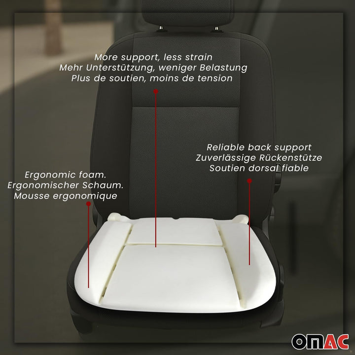 OMAC Sitzpolster Schaumstoff Kompatibel mit FIAT Ducato 2006-2014 Auto Schaumpolster Sandfarben