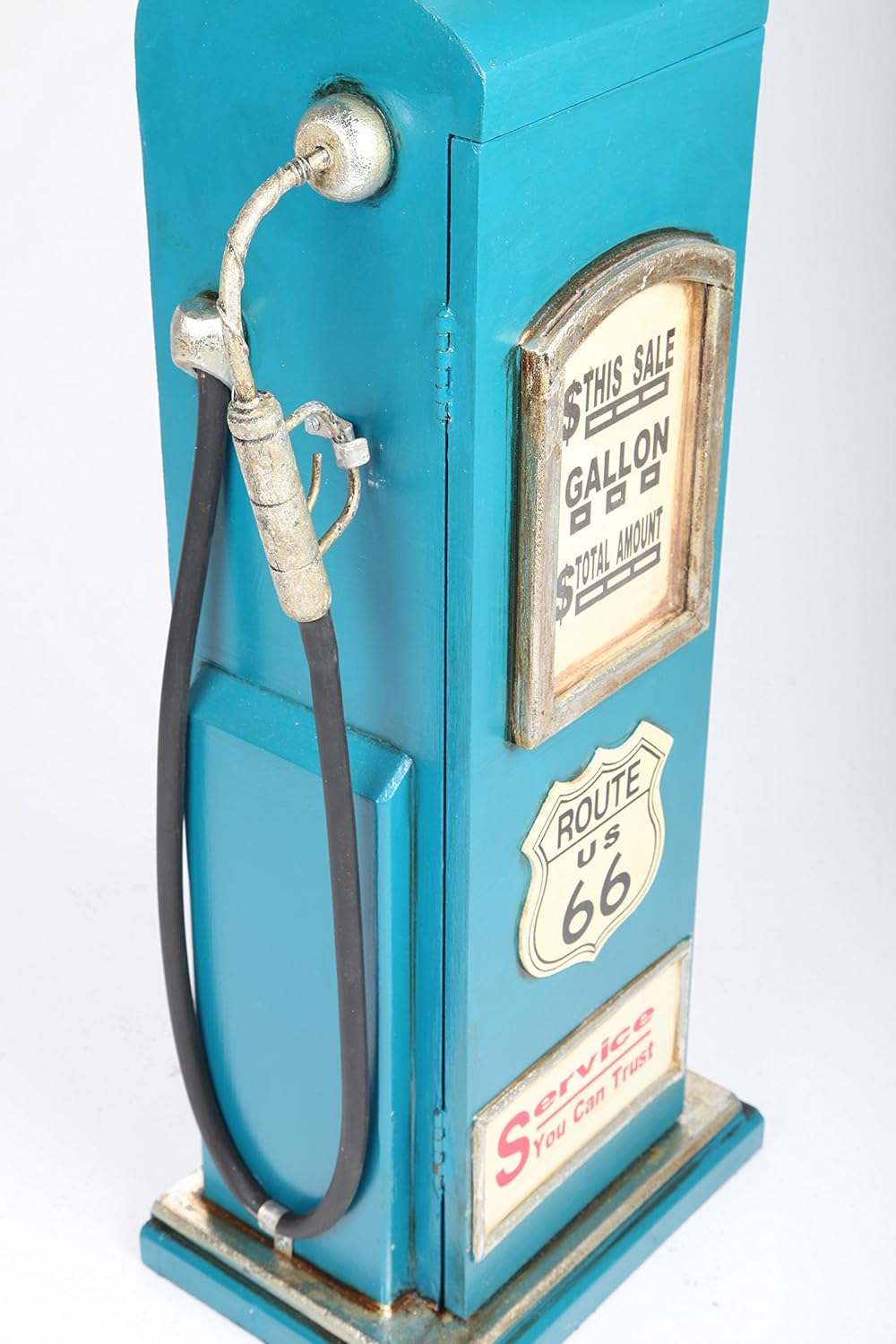 point home Design-Schrank Zapfsäule, Retro, blau, 81cm