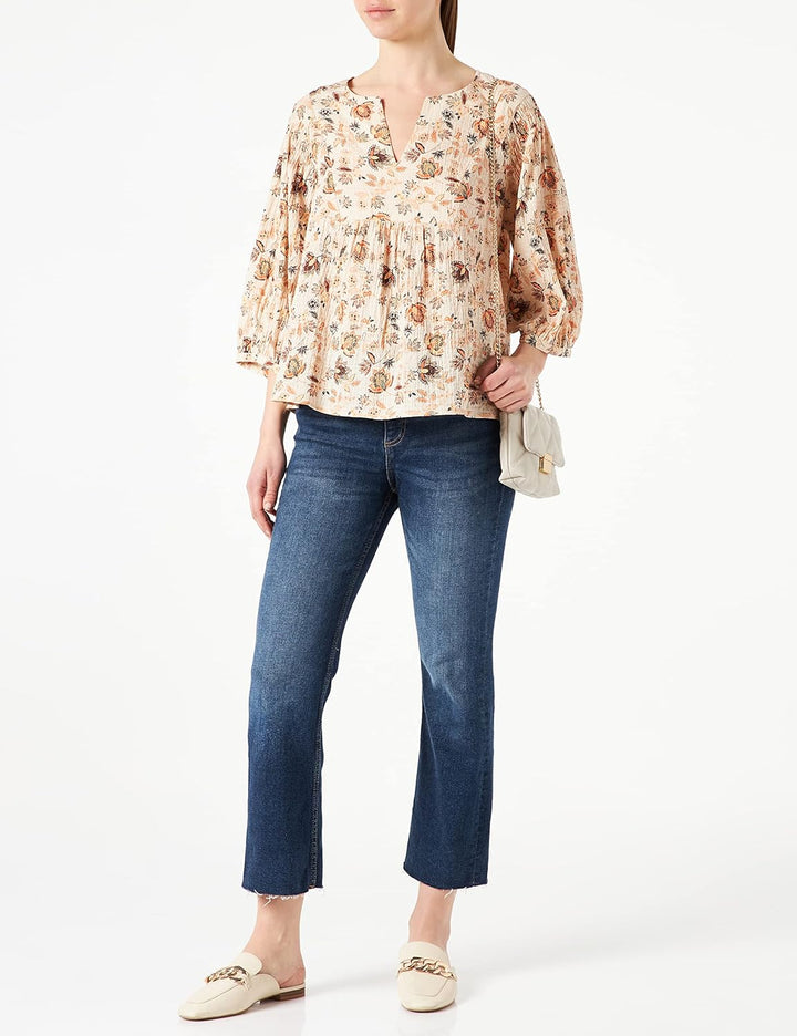 PART TWO Damen Pipw Bl Relaxed Fit Bluse, 30 Arabeske Ornament-druck