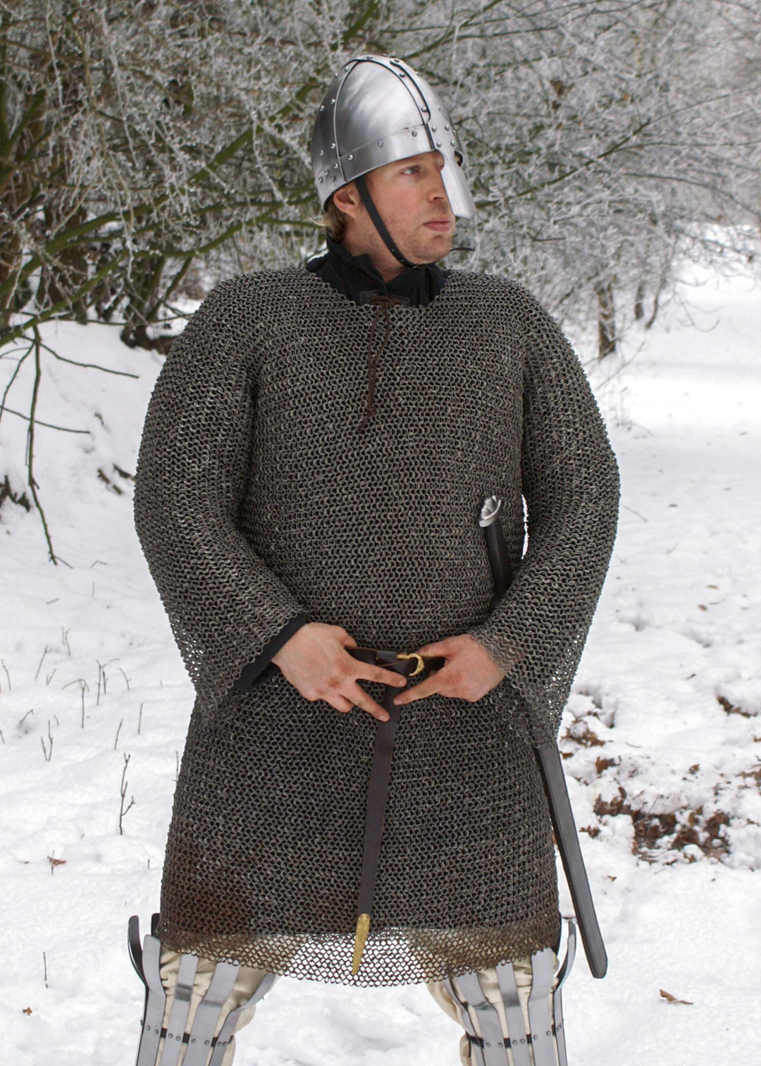Ulfberth - Kettenhemd Hauberk aus Aluminium - vernietet, ID 8 mm ARR - Reenactment - LARP - Ritter -