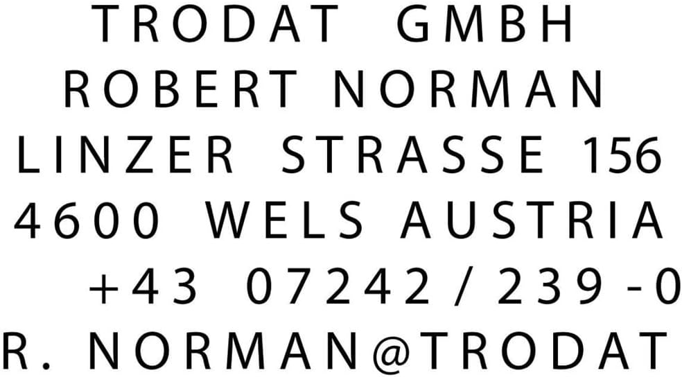 Trodat Professional 5253 Typomatic zum Selbersetzen, max 6 Zeilen, schwarz