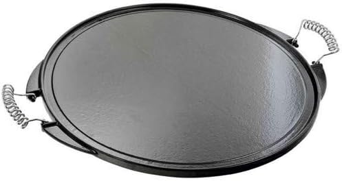 Vaello La Valenciana 3832 Grillplatte aus emailliertem Gusseisen, rund, 32 cm, Schwarz 30 x 32 x 30