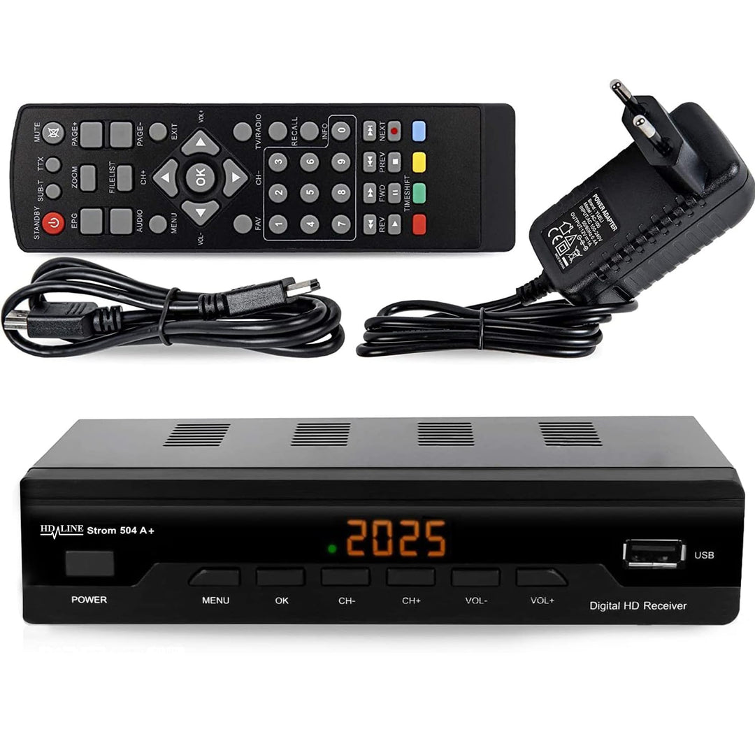 Strom 504 Decodeur TNT Terrestre - 1080P HD / DVB-T2 / H.264 / MPEG-4