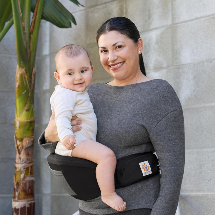 Ergobaby Lift Hip Seat Babytrage mit Babyhüftsitz für Babys und Kleinkinder ab 6 Monaten (7,7 kg - 2