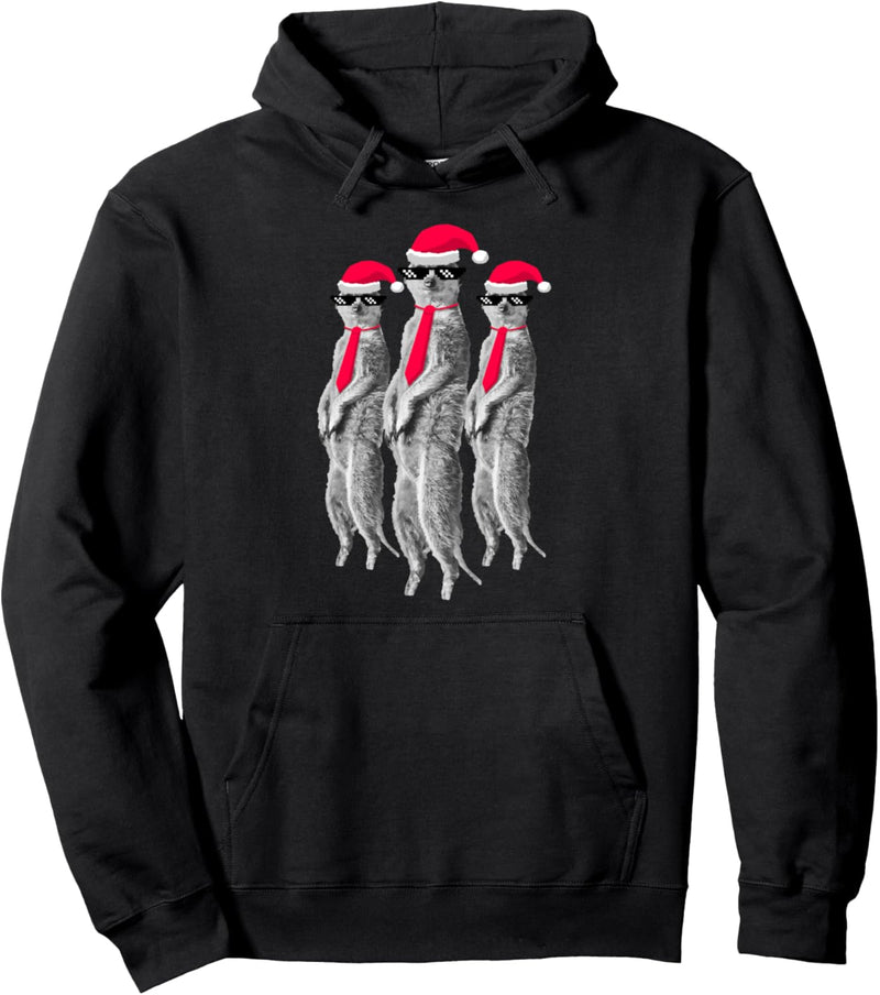 Erdmännchen Xmas Crew. Coole Christmas Agenten Clique Fun Pullover Hoodie