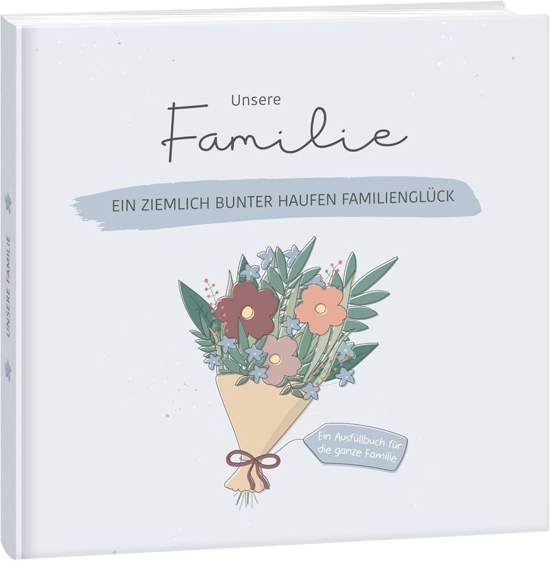 mintkind® "Unsere Familie" Erinnerungsalbum I Familien Geschenk I Familien-Buch zum ausfüllen | Foto
