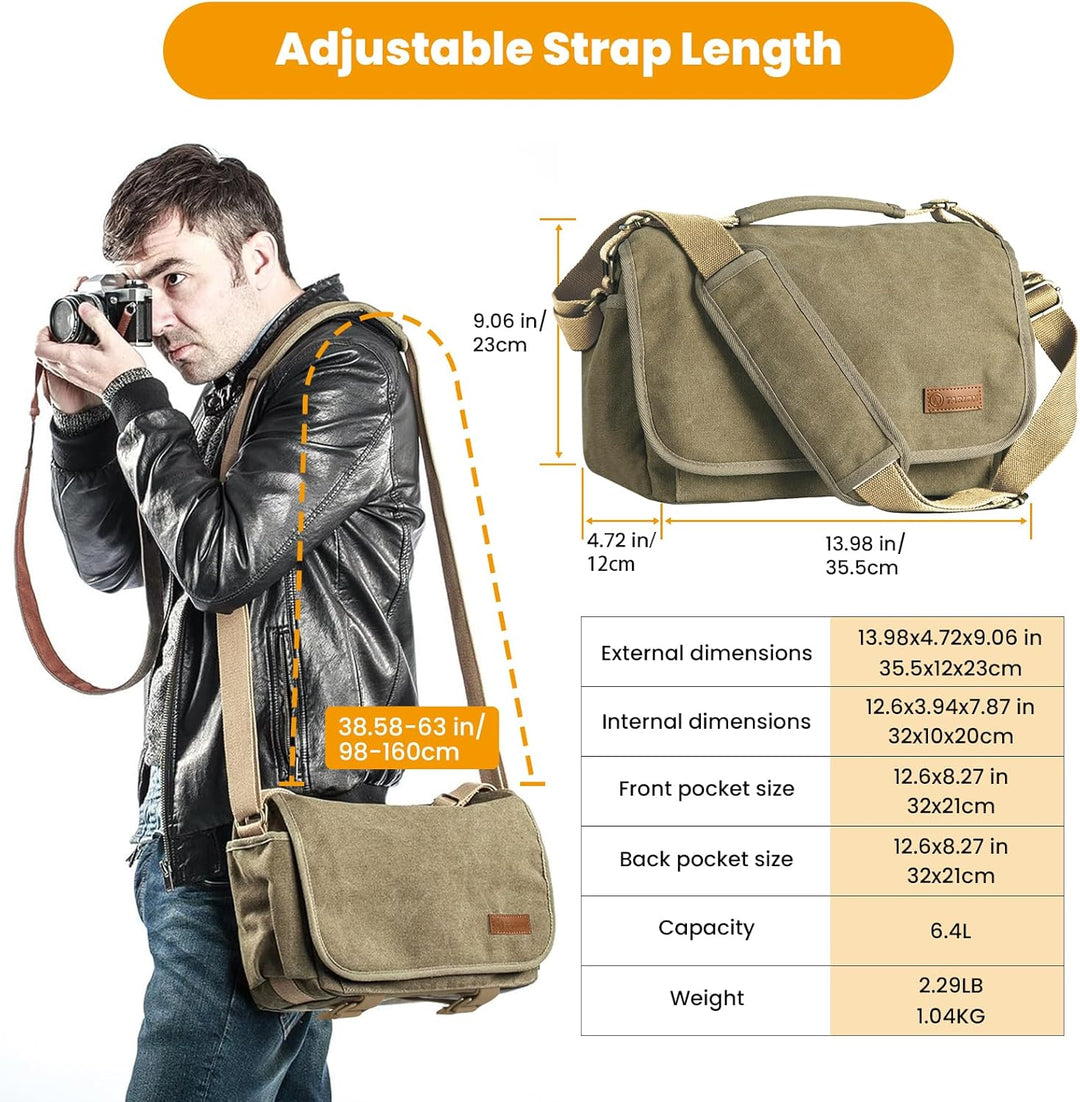 TARION Kameratasche Spiegelreflex Kamera Schultertasche SLR DSLR Kamera Foto Tasche Umhängtasche Fot