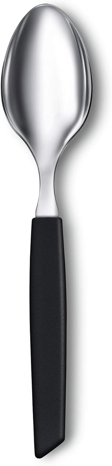 VICTORINOX Swiss Modern Besteck, 24-tlg mit Kunststoffgriffen, scharfe Klingen mit Wellenschliff, ro