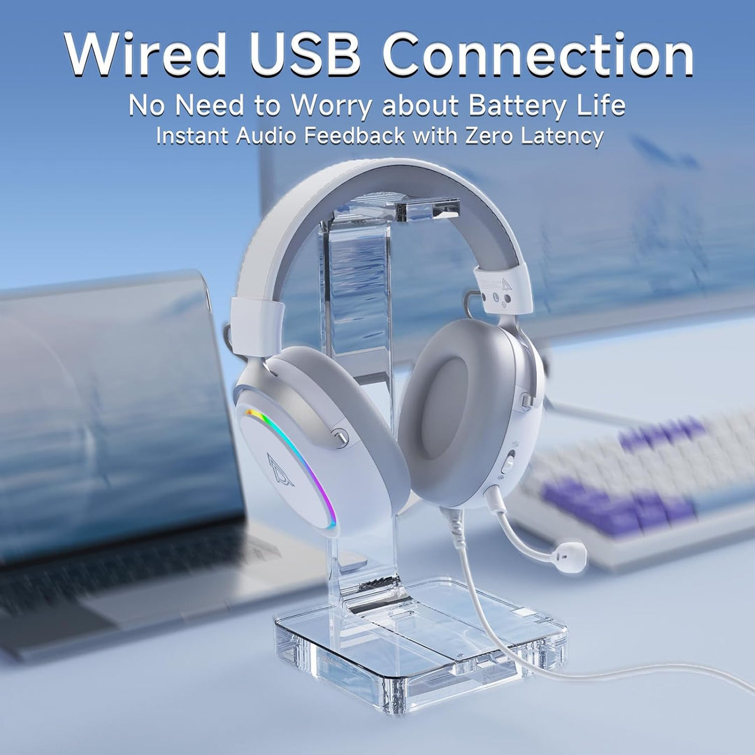 nacodex AJAZZ AHW10 Wired Gaming Headset with Detachable Microphone, DTS Headphone:X 7.1 Surround So