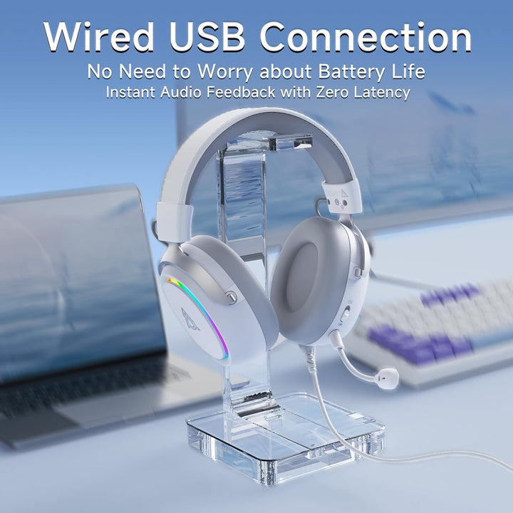 nacodex AJAZZ AHW10 Wired Gaming Headset with Detachable Microphone, DTS Headphone:X 7.1 Surround So