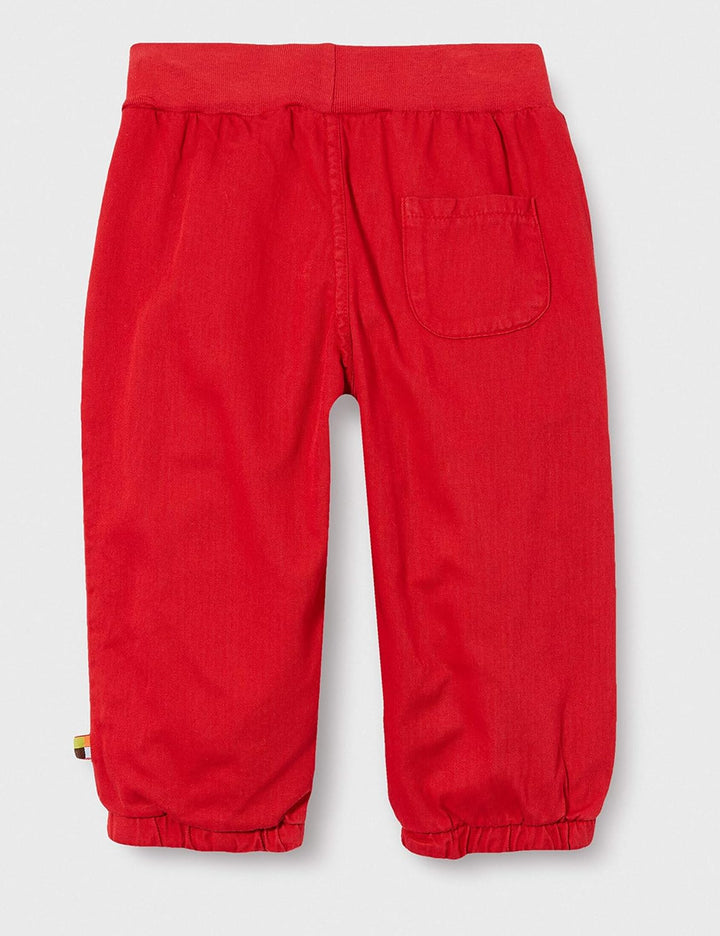 loud + proud Uni Kinder Gewebte, GOTS Zertifiziert Hose 74-80 Tomato, 74-80 Tomato