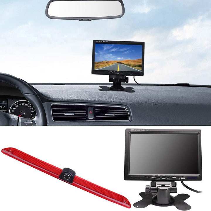 【Rückfahrkamera Kit】 7 Zoll TFT LCD Auto Monitor + Bremsleuchte Rückfahrkamera Transportster Ersatz