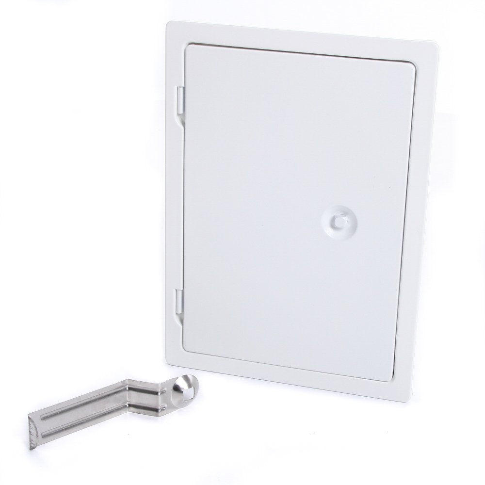 rg-vertrieb Kamintür Reinigungstür Revision Schornstein Edelstahl Putztür Weiss Stahl 2 Grössen (Wei