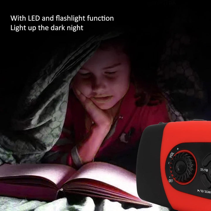 Solar Crank Notio -Radio mit 3000mAh, NOAA -Warnungen, IP68 Water Proof Radio mit SOS Taschenlampe,