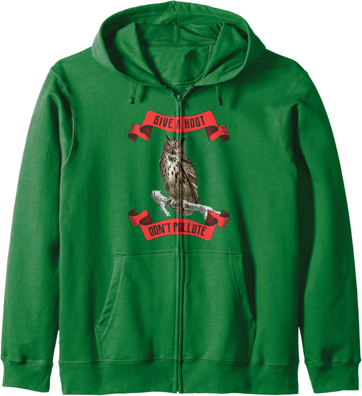 Happy Earth Day Give A Hoot Lehrer für Umweltwissenschaften Kapuzenjacke