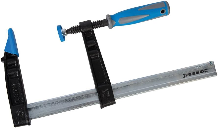 Silverline 427522 Robuste Schraubzwinge, extra lange Backen 300 x 120 mm, 300 x 120 mm