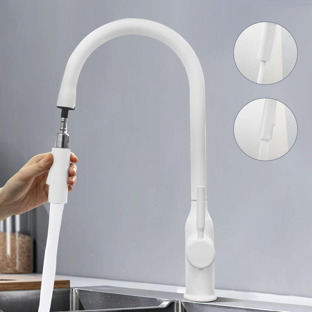 Wasserhahn Küche Waschtischarmatur Bad Mischbatterie Badarmatur Zwei Sprühfunktionen Küchenarmatur 3
