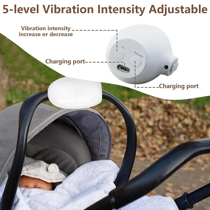 Kinderwagenschaukler, Wiederaufladbar Kinderwagen Wackler Schlafhilfe Für Baby, 5 Einstellbare Schau