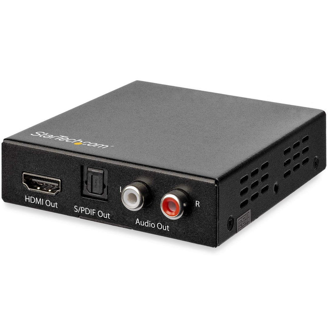 StarTech.com HD202A 4K HDMI Audio Extractor (4K 60Hz, HDMI Audio Sound Splitter, HDR SPDIF Toslink O